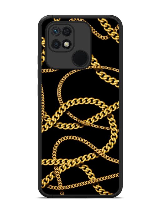 Decorative Golde Chain Glossy Metal Phone Cover for Xiaomi Redmi 10 Zapvi