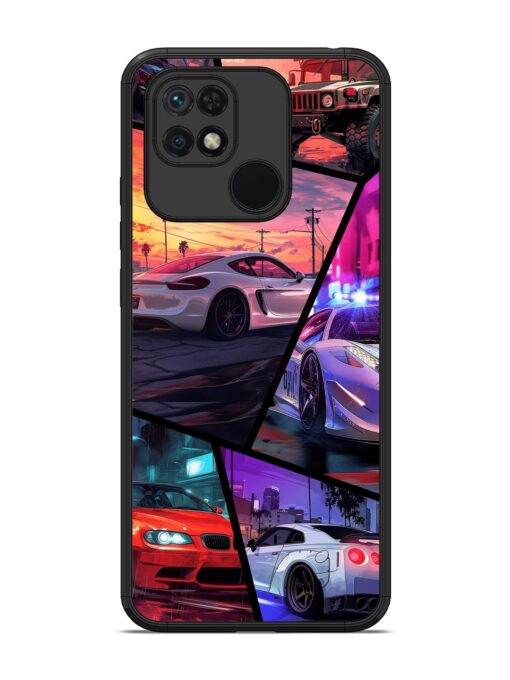 Ride In Pixels Glossy Metal Phone Cover for Xiaomi Redmi 10