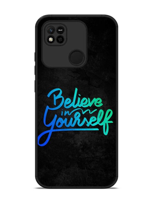 Believe In Yourself Glossy Metal Phone Cover for Xiaomi Redmi 10A Zapvi