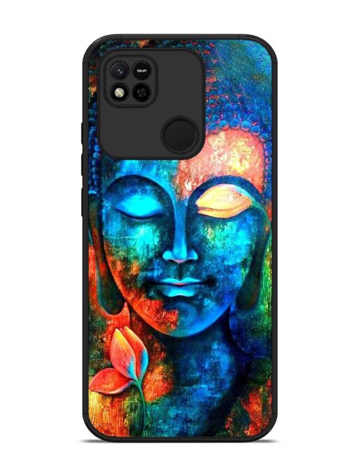 Buddha Painting Glossy Metal Phone Cover for Xiaomi Redmi 10A Zapvi