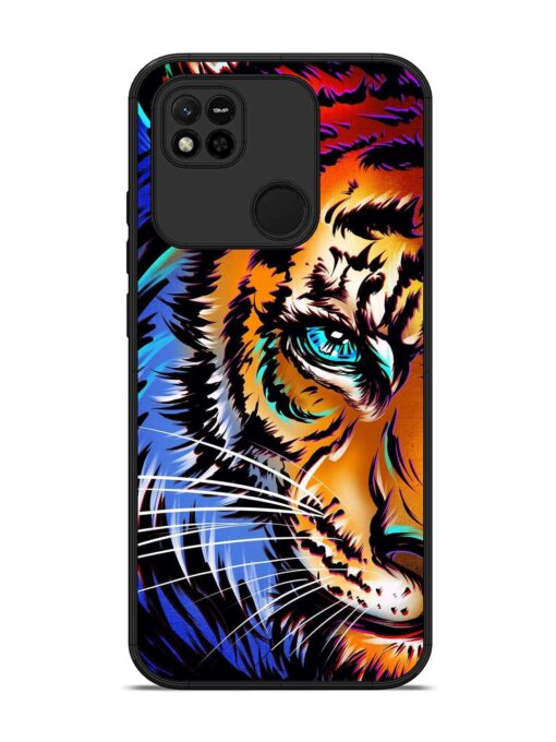 Colorful Lion Art Glossy Metal Phone Cover for Xiaomi Redmi 10A