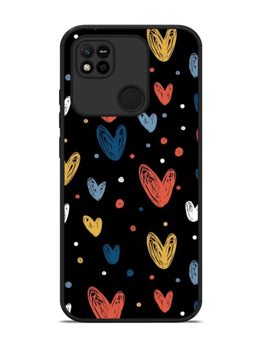 Happy Valentines Day Glossy Metal TPU Phone Cover for Xiaomi Redmi 10A Zapvi