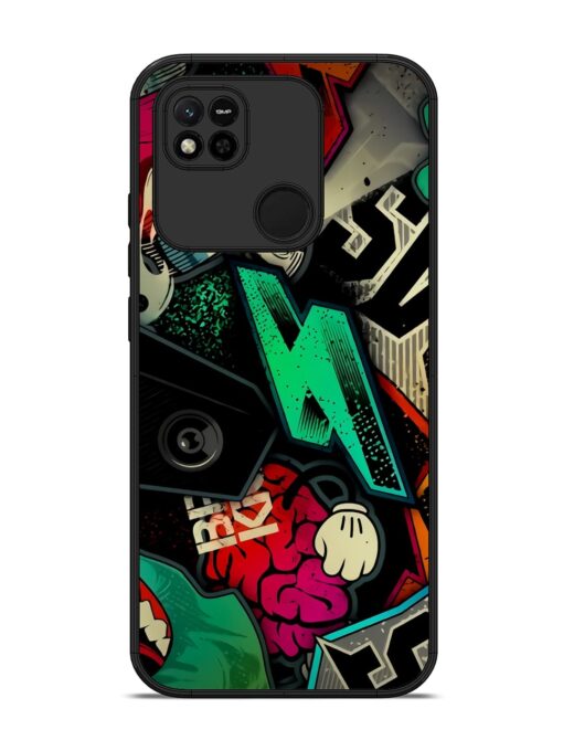 Graffiti Art Glossy Metal Phone Cover for Xiaomi Redmi 10A Zapvi