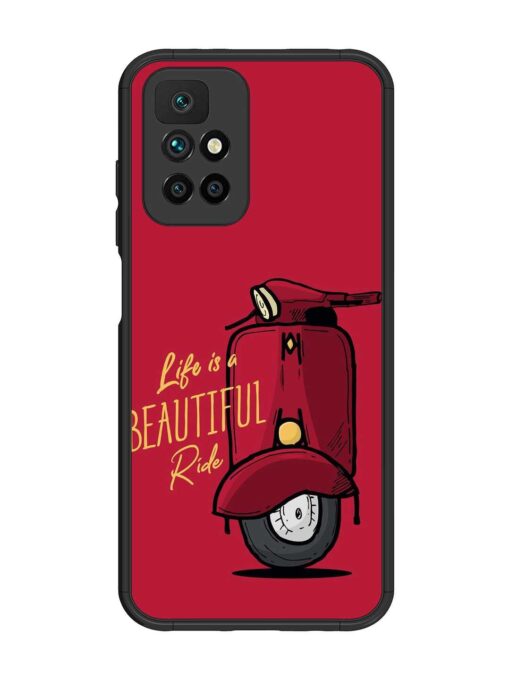 Life Is Beautiful Rides Glossy Metal Phone Cover for Xiaomi Redmi 10 Prime (2022) Zapvi