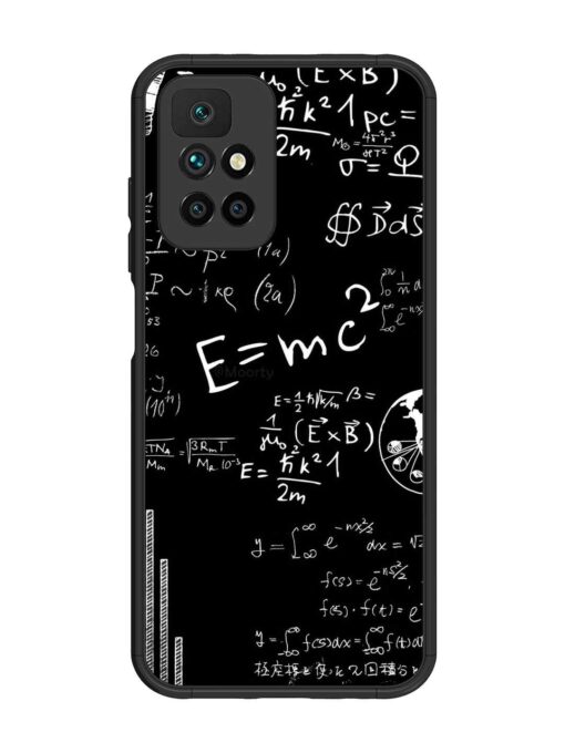 E=Mc2 Mass?Energy Equivalence Glossy Metal Phone Cover for Xiaomi Redmi 10 Prime (2022) Zapvi