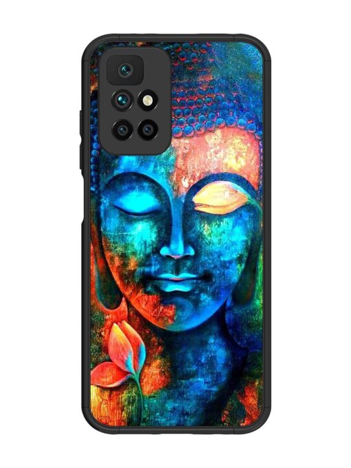 Buddha Painting Glossy Metal Phone Cover for Xiaomi Redmi 10 Prime (2022) Zapvi