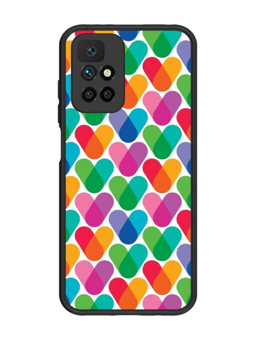 Overlapping Colors Colorful Glossy Metal TPU Phone Cover for Xiaomi Redmi 10 Prime (2022) Zapvi