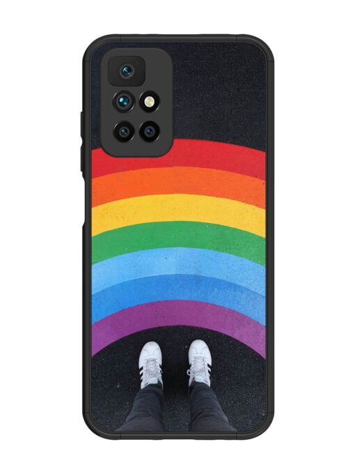 Legs Rainbow Glossy Metal TPU Phone Cover for Xiaomi Redmi 10 Prime (2022) Zapvi