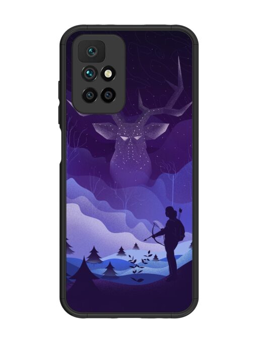 Deer Forest River Glossy Metal Phone Cover for Xiaomi Redmi 10 Prime (2022) Zapvi