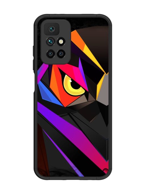 Wpap Owl Glossy Metal Phone Cover for Xiaomi Redmi 10 Prime (2022)