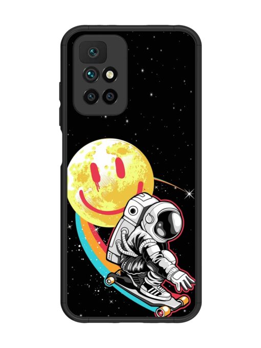 Astronaut Art Glossy Metal Phone Cover for Xiaomi Redmi 10 Prime (2022)