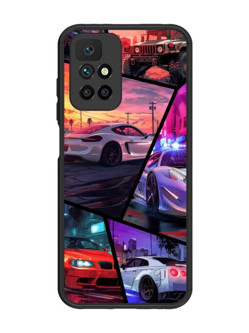 Ride In Pixels Glossy Metal Phone Cover for Xiaomi Redmi 10 Prime (2022) Zapvi