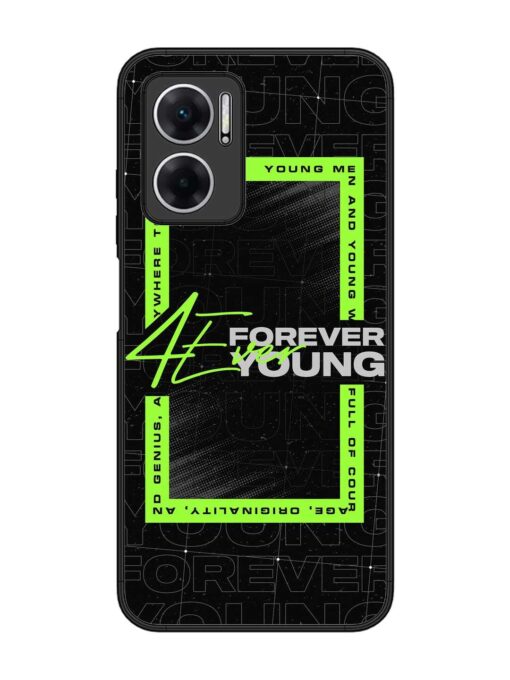 Forever Young Glossy Metal Phone Cover for Xiaomi Redmi 11 Prime (5G) Zapvi