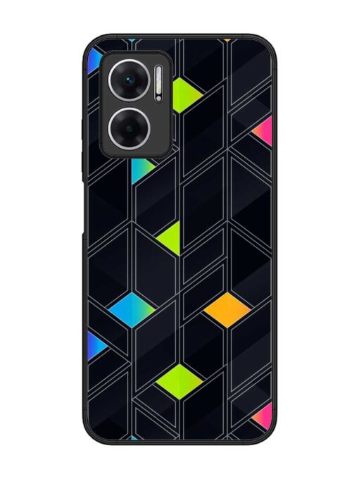 Abstract Mosaic Seamless Glossy Metal Phone Cover for Xiaomi Redmi 11 Prime (5G) Zapvi