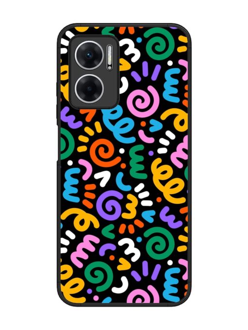 Colorful Seamless Vector Glossy Metal Phone Cover for Xiaomi Redmi 11 Prime (5G) Zapvi