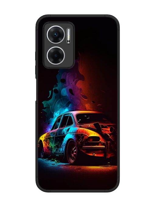 High Classic Car Art Glossy Metal Phone Cover for Xiaomi Redmi 11 Prime (5G) Zapvi