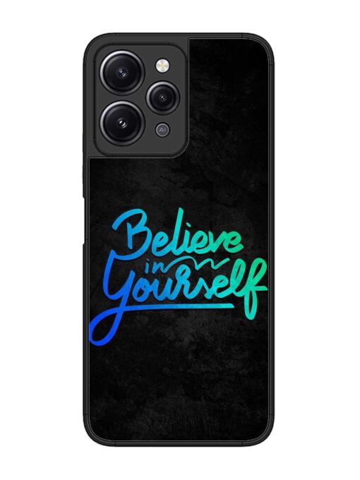 Believe In Yourself Glossy Metal Phone Cover for Xiaomi Redmi 12 (4G) Zapvi