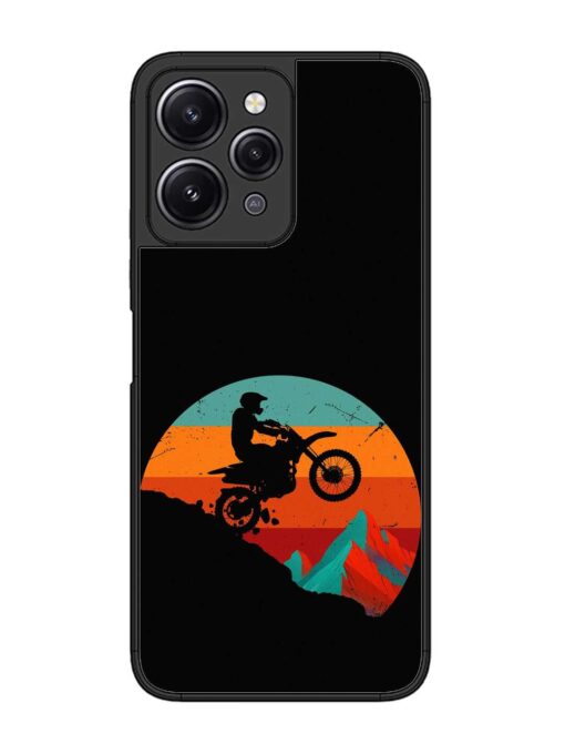 Mountain Bike Glossy Metal Phone Cover for Xiaomi Redmi 12 (4G) Zapvi