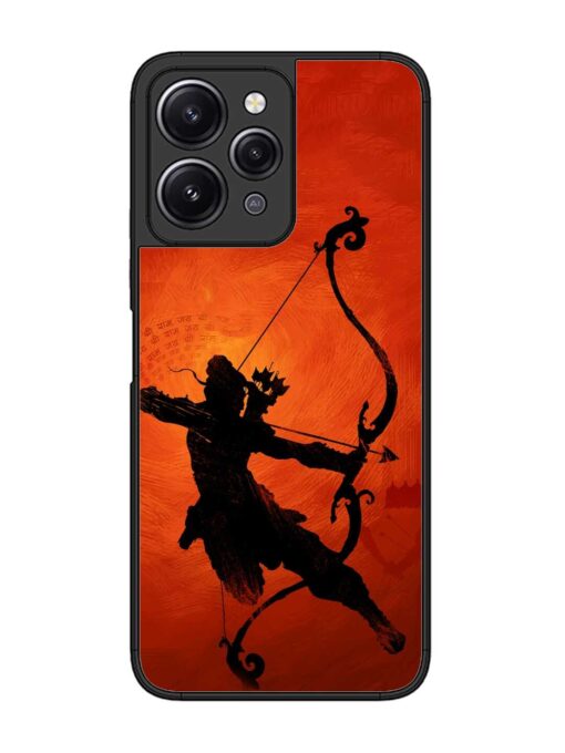 Illustration Lord Rama Glossy Metal Phone Cover for Xiaomi Redmi 12 (4G) Zapvi