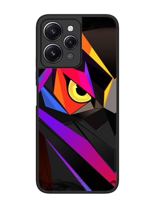 Wpap Owl Glossy Metal Phone Cover for Xiaomi Redmi 12 (4G) Zapvi