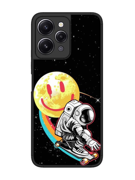 Astronaut Art Glossy Metal Phone Cover for Xiaomi Redmi 12 (4G)