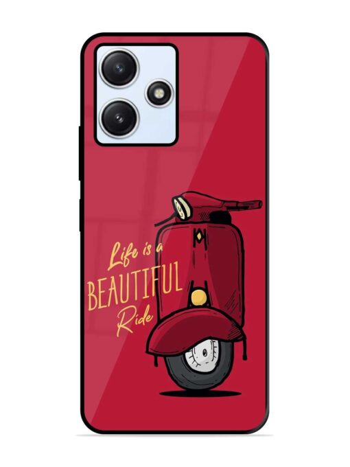 Life Is Beautiful Rides Glossy Metal Phone Cover for Xiaomi Redmi 12 (5G)