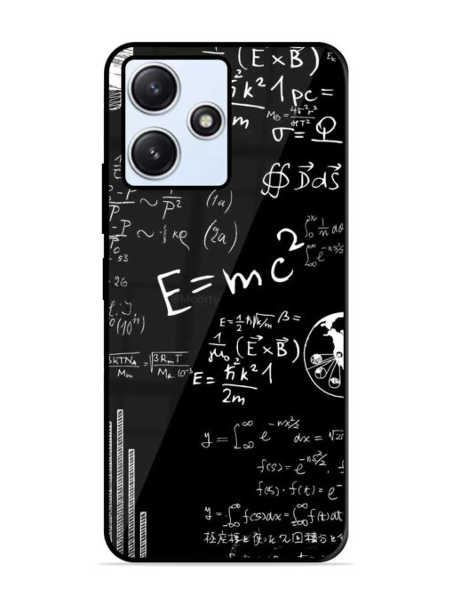 E=Mc2 Mass?Energy Equivalence Glossy Metal Phone Cover for Xiaomi Redmi 12 (5G)