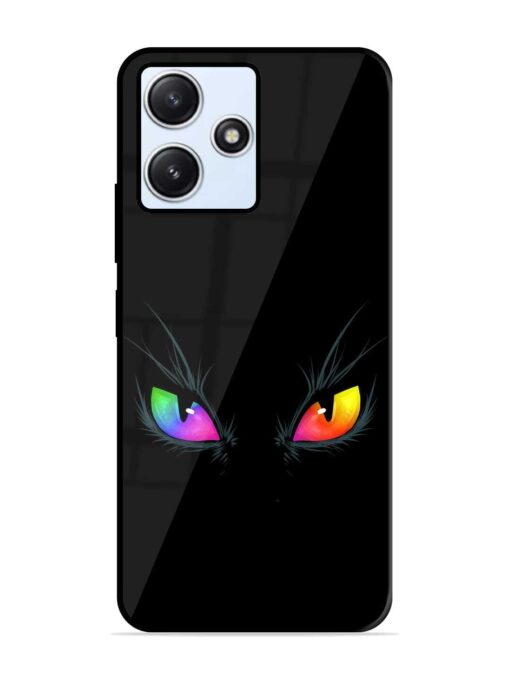 Cat Eyes Glossy Metal Phone Cover for Xiaomi Redmi 12 (5G)