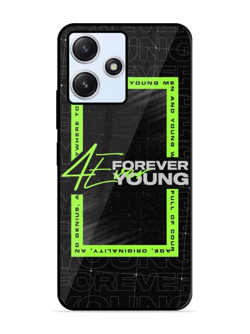 Forever Young Glossy Metal Phone Cover for Xiaomi Redmi 12 (5G)