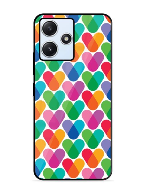 Overlapping Colors Colorful Glossy Metal TPU Phone Cover for Xiaomi Redmi 12 (5G) Zapvi