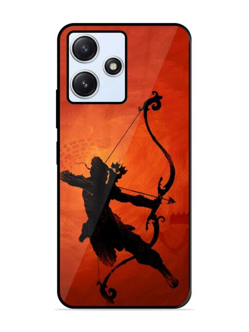 Illustration Lord Rama Glossy Metal Phone Cover for Xiaomi Redmi 12 (5G)