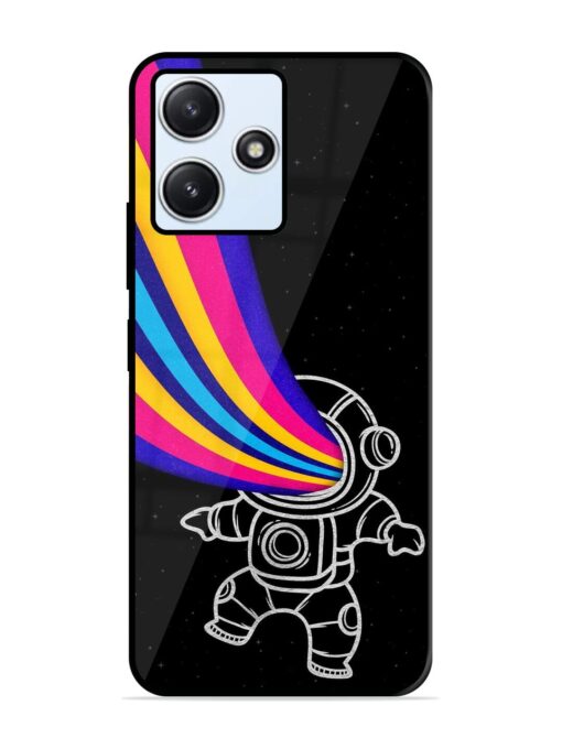 Astronaut Glossy Metal TPU Phone Cover for Xiaomi Redmi 12 (5G)