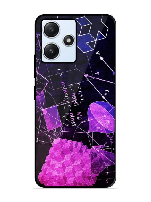 Math Physics Formula Art Glossy Metal Phone Cover for Xiaomi Redmi 12 (5G) Zapvi