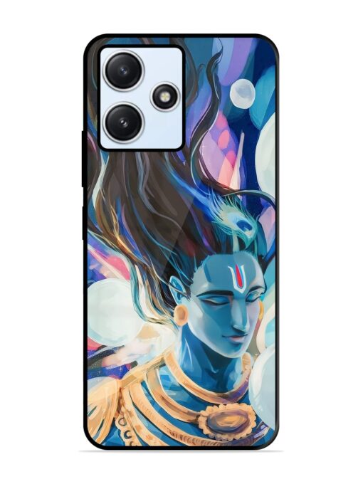 Bhagwan Sri Krishna Glossy Metal Phone Cover for Xiaomi Redmi 12 (5G)