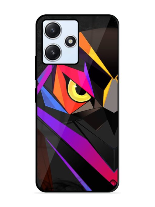 Wpap Owl Glossy Metal Phone Cover for Xiaomi Redmi 12 (5G)