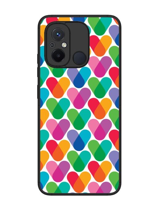 Overlapping Colors Colorful Glossy Metal TPU Phone Cover for Xiaomi Redmi 12C Zapvi