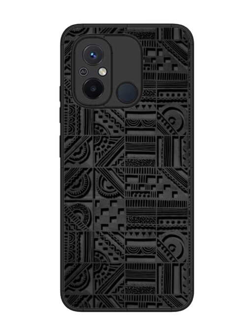 Seamless Pattern Glossy Metal Phone Cover for Xiaomi Redmi 12C Zapvi