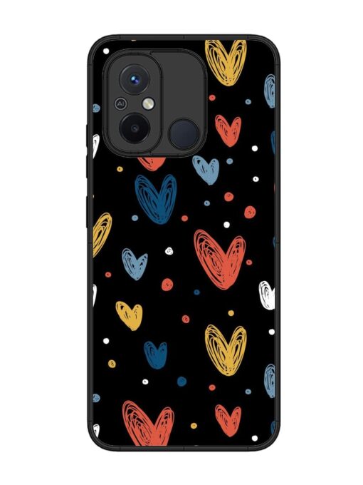 Happy Valentines Day Glossy Metal TPU Phone Cover for Xiaomi Redmi 12C Zapvi