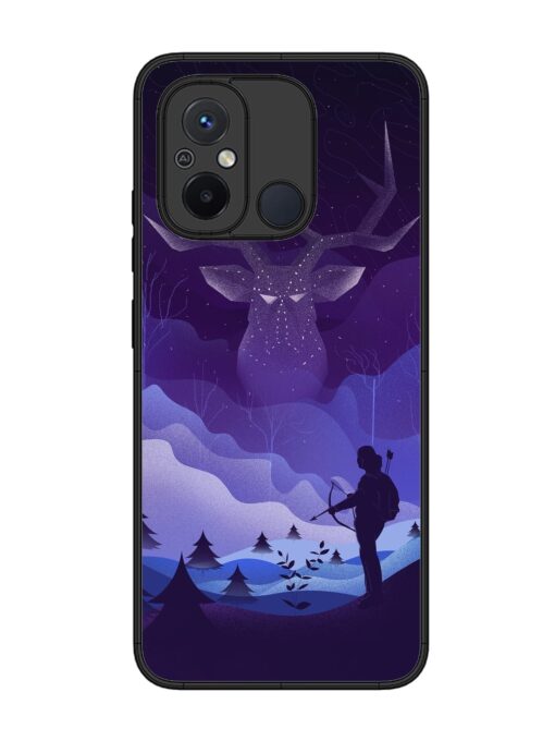 Deer Forest River Glossy Metal Phone Cover for Xiaomi Redmi 12C Zapvi