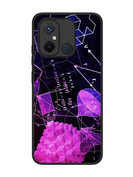 Math Physics Formula Art Glossy Metal Phone Cover for Xiaomi Redmi 12C Zapvi