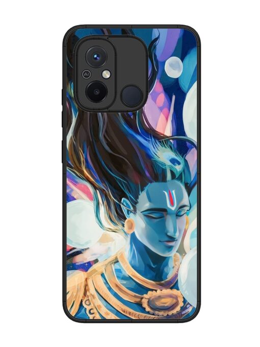 Bhagwan Sri Krishna Glossy Metal Phone Cover for Xiaomi Redmi 12C Zapvi