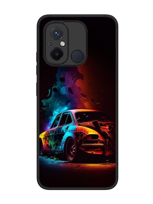 High Classic Car Art Glossy Metal Phone Cover for Xiaomi Redmi 12C Zapvi