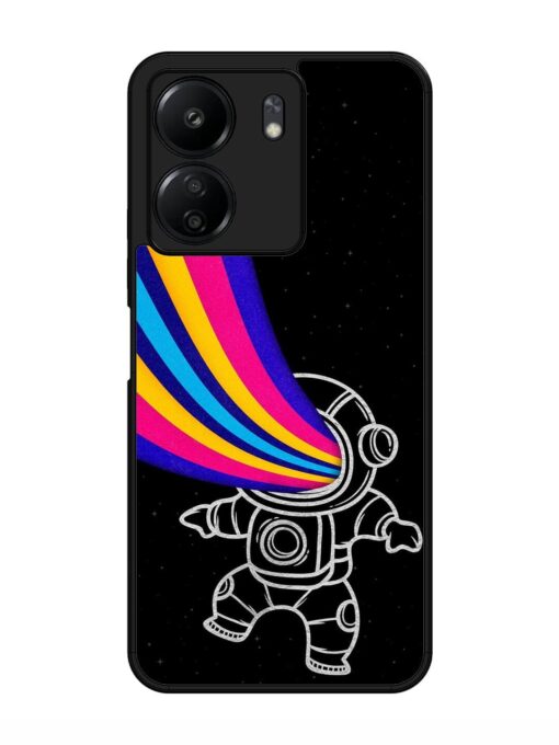 Astronaut Glossy Metal TPU Phone Cover for Xiaomi Redmi 13C (4G)