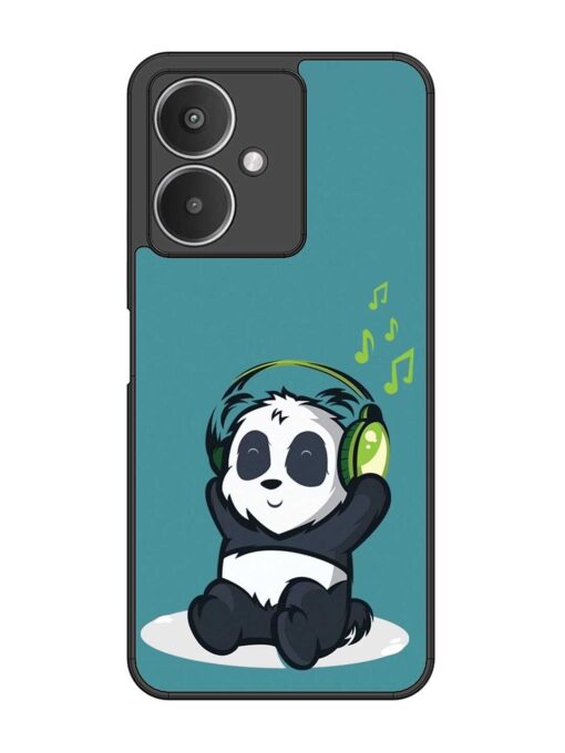 Music Panda Glossy Metal Phone Cover for Xiaomi Redmi 13C (5G) Zapvi