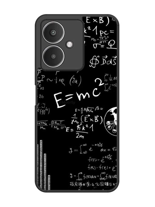 E=Mc2 Mass?Energy Equivalence Glossy Metal Phone Cover for Xiaomi Redmi 13C (5G) Zapvi