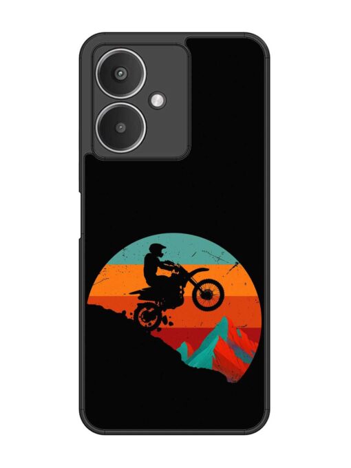 Mountain Bike Glossy Metal Phone Cover for Xiaomi Redmi 13C (5G) Zapvi