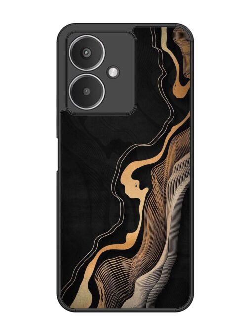 Abstract Art Glossy Metal TPU Phone Cover for Xiaomi Redmi 13C (5G) Zapvi