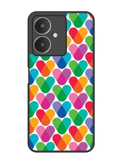 Overlapping Colors Colorful Glossy Metal TPU Phone Cover for Xiaomi Redmi 13C (5G) Zapvi