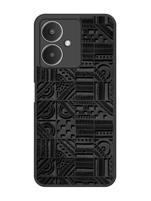 Seamless Pattern Glossy Metal Phone Cover for Xiaomi Redmi 13C (5G) Zapvi