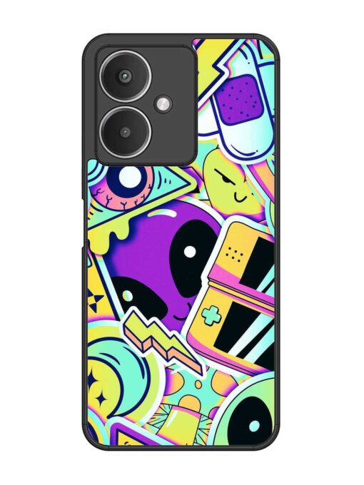 Scratch Art Glossy Metal Phone Cover for Xiaomi Redmi 13C (5G) Zapvi